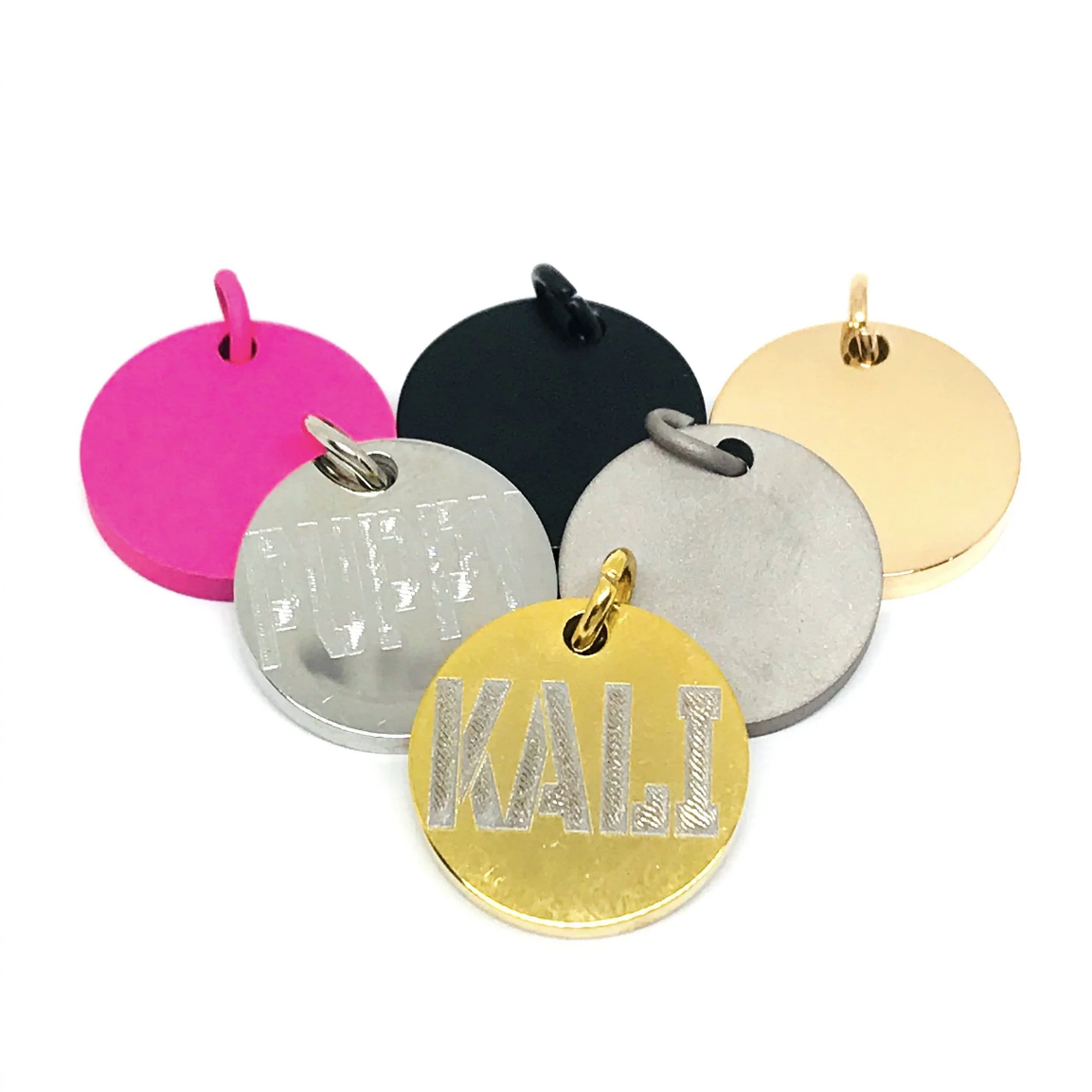 ROUND DOG ID TAG - Custom Engraved Premium