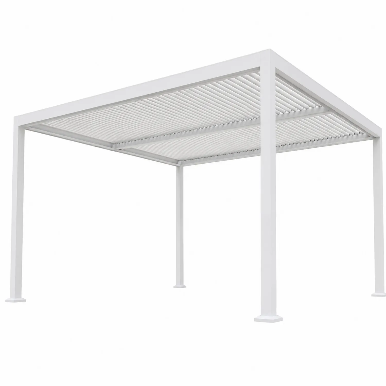Pergolato da Giardino in Alluminio Bianco-Veltrivoqor