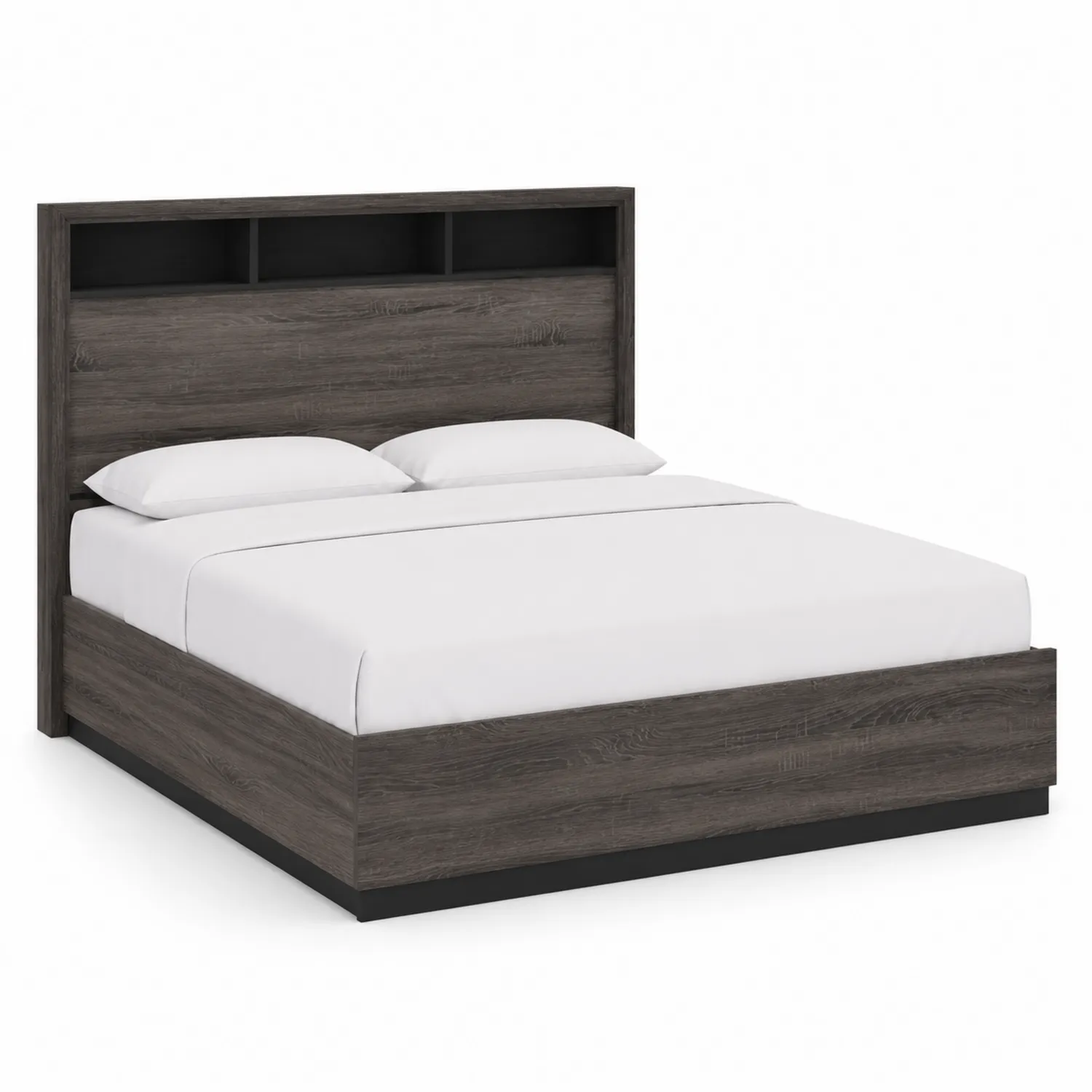 Letto matrimoniale in legno con scaffali 200x160 cm-Veltrivoqor