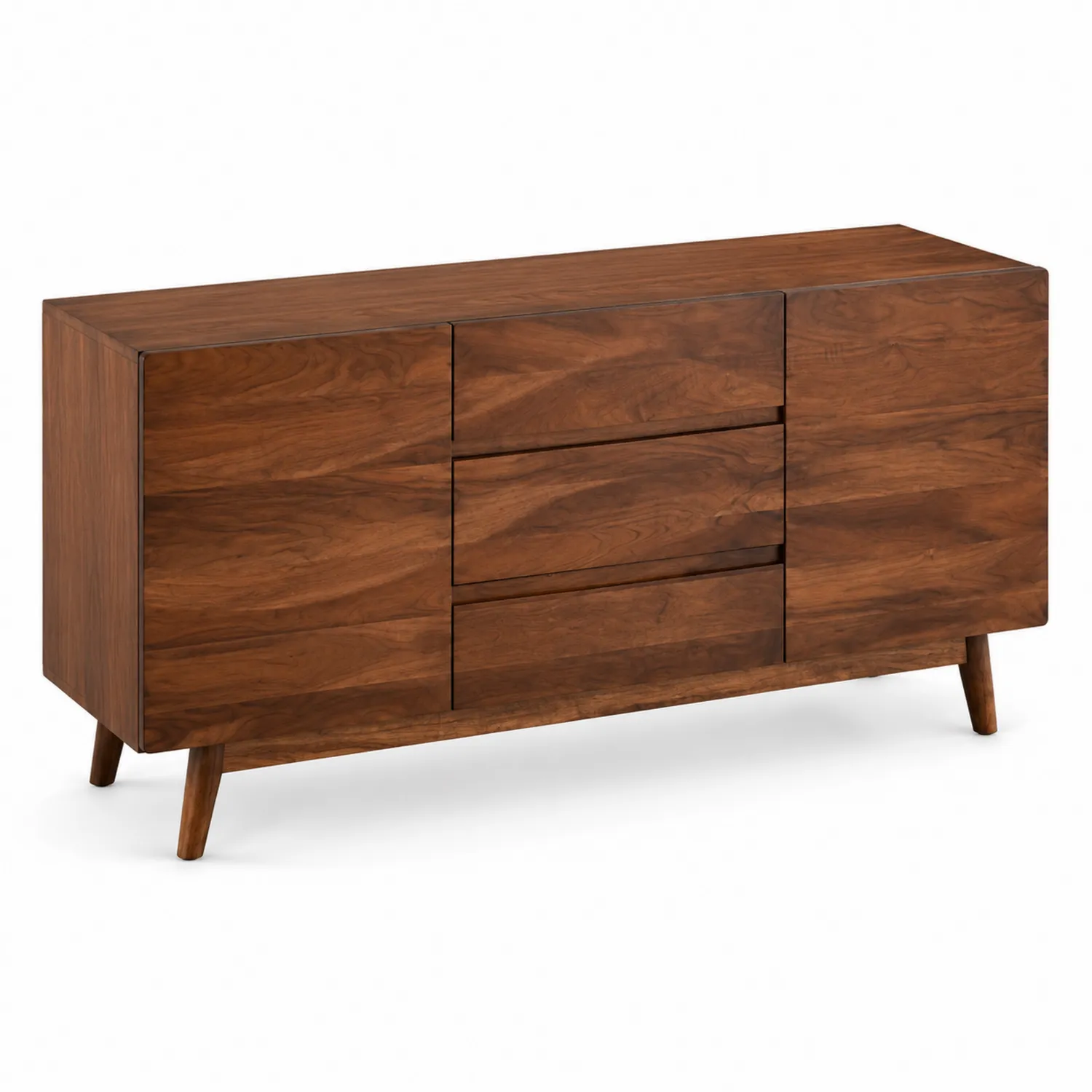 Credenza in Legno di Noce con Cassetti e Ante-Veltrivoqor