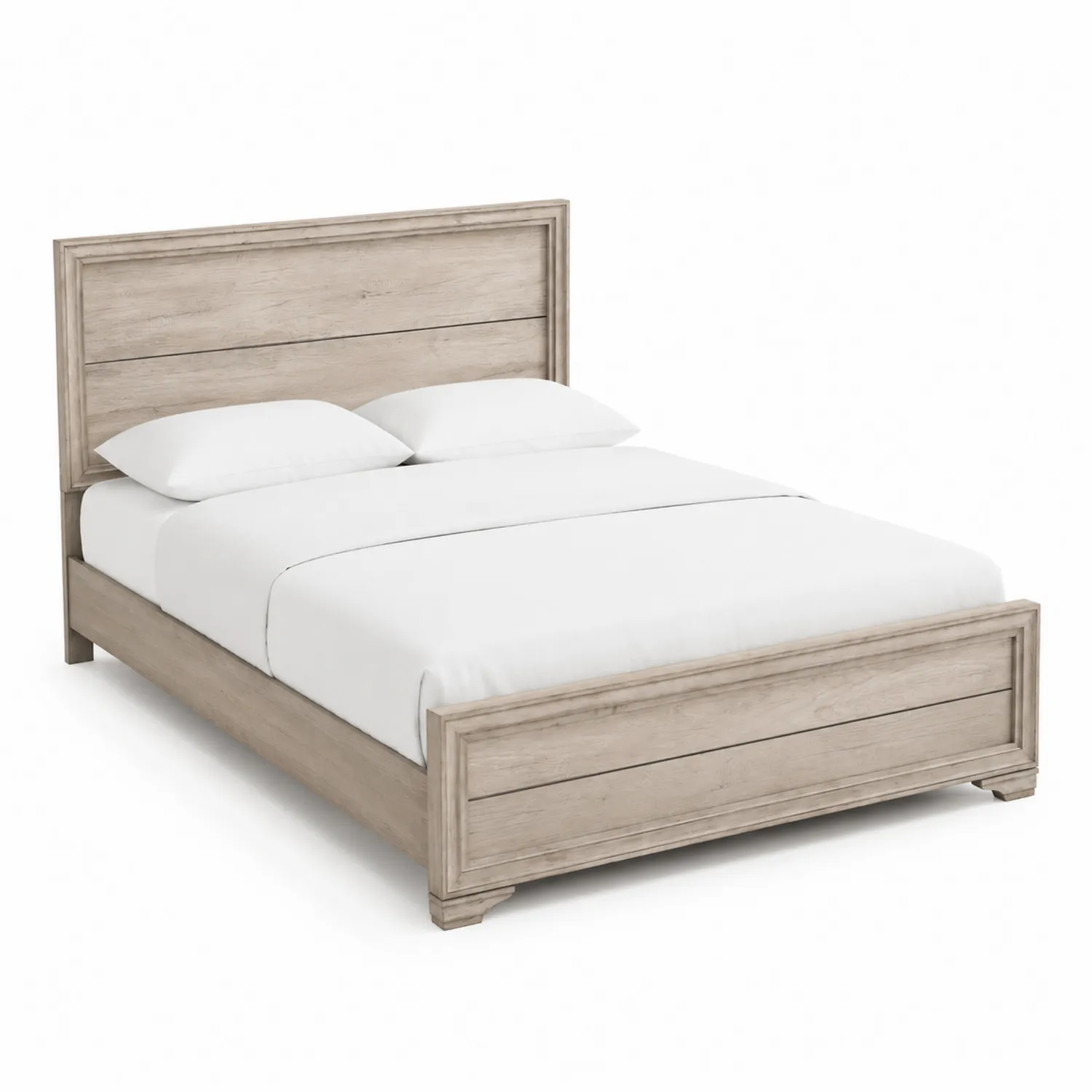 Letto Matrimoniale in Legno Massello Beige 200x160 cm-Veltrivoqor