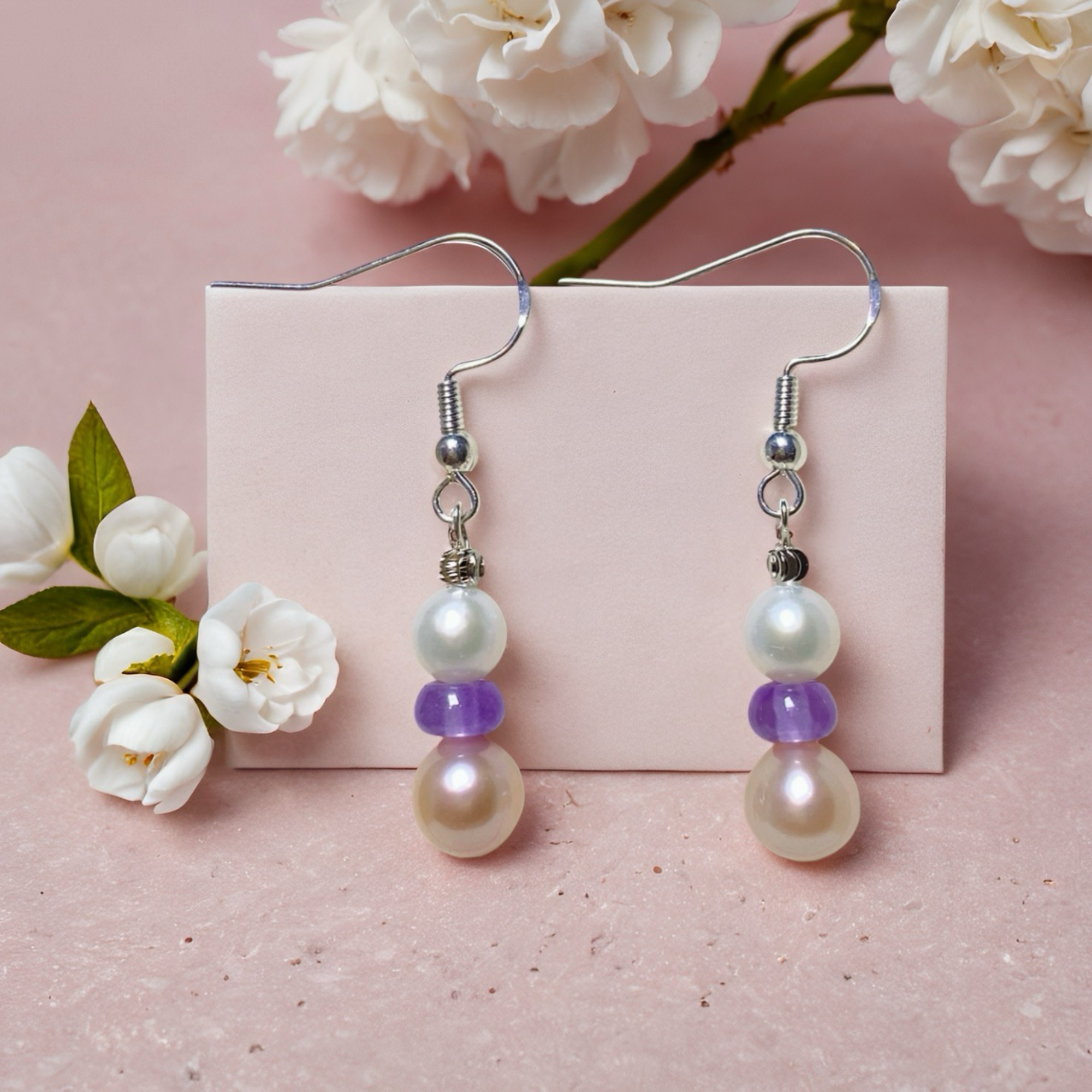 [Copy]Gourd Twin Halo Baroque Earrings--AAAAA+ Handmade Two-Tone Gourd Baroque Pearl Earrings | 925 Sterling Silver Hooks