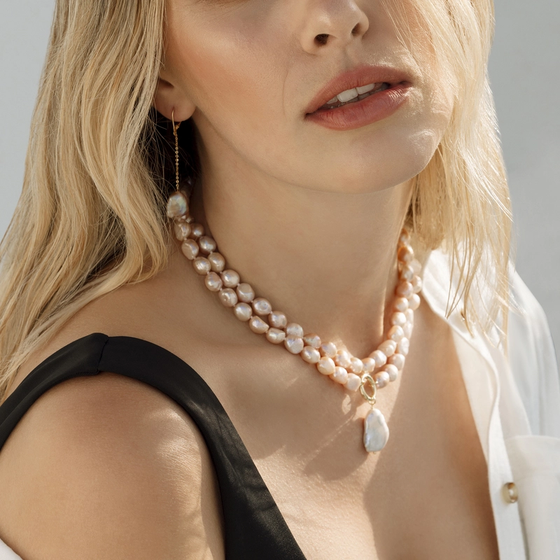 12mm White Freshwater Barogue Pearl ArletEarrings-Yasvitti Pearl Jewelry