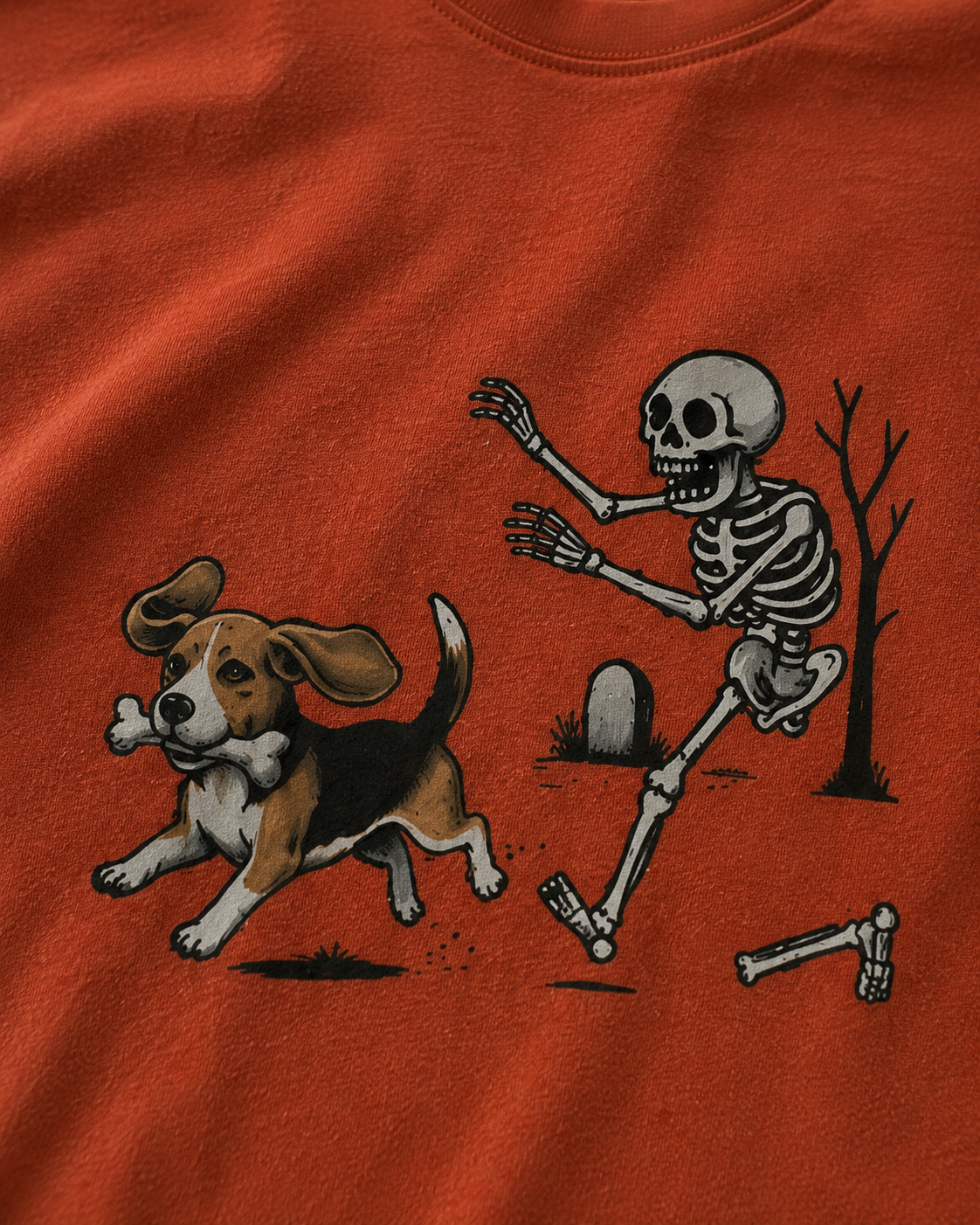 Custom Dog Halloween Shirt – Personalized Skeleton Chase Pet Tee
