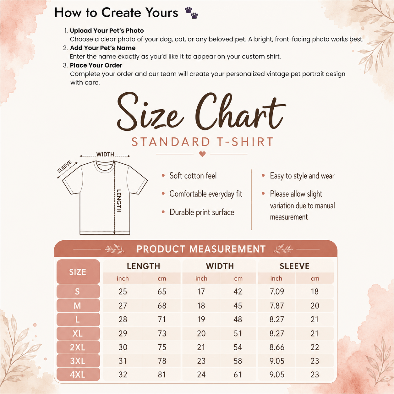 Vintage Pet Portrait Oversized Tee – Custom Photo Shirt