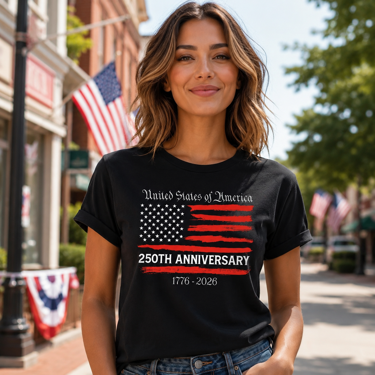 1776 2026 Patriotic T Shirt, 250 Years of American Freedom Tee