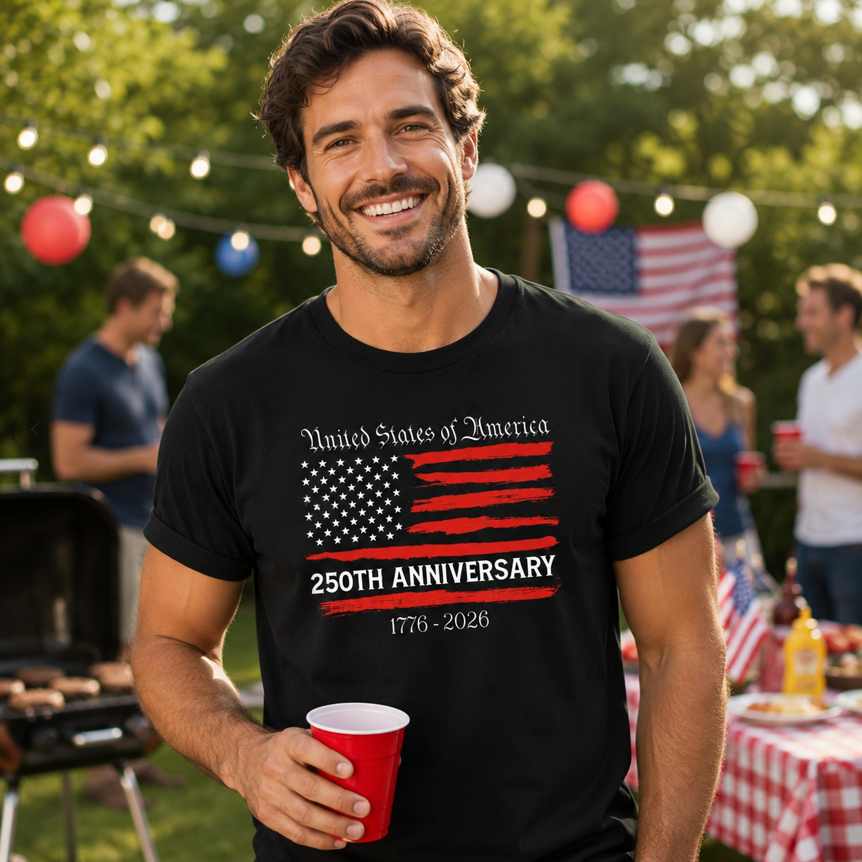 1776 2026 Patriotic T Shirt, 250 Years of American Freedom Tee