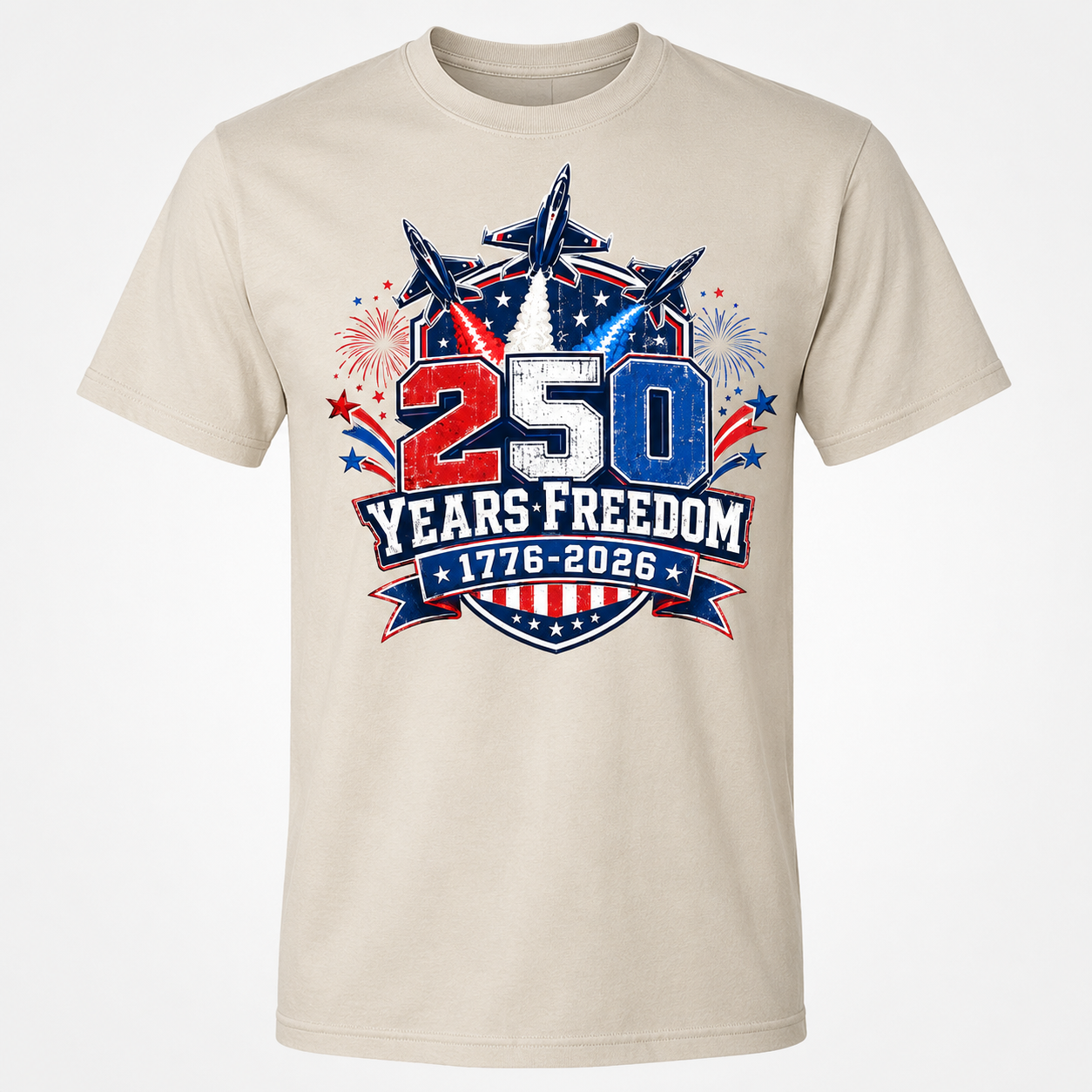 250th Anniversary Patriotic Men’s Shirt, 1776 2026 Freedom Tee
