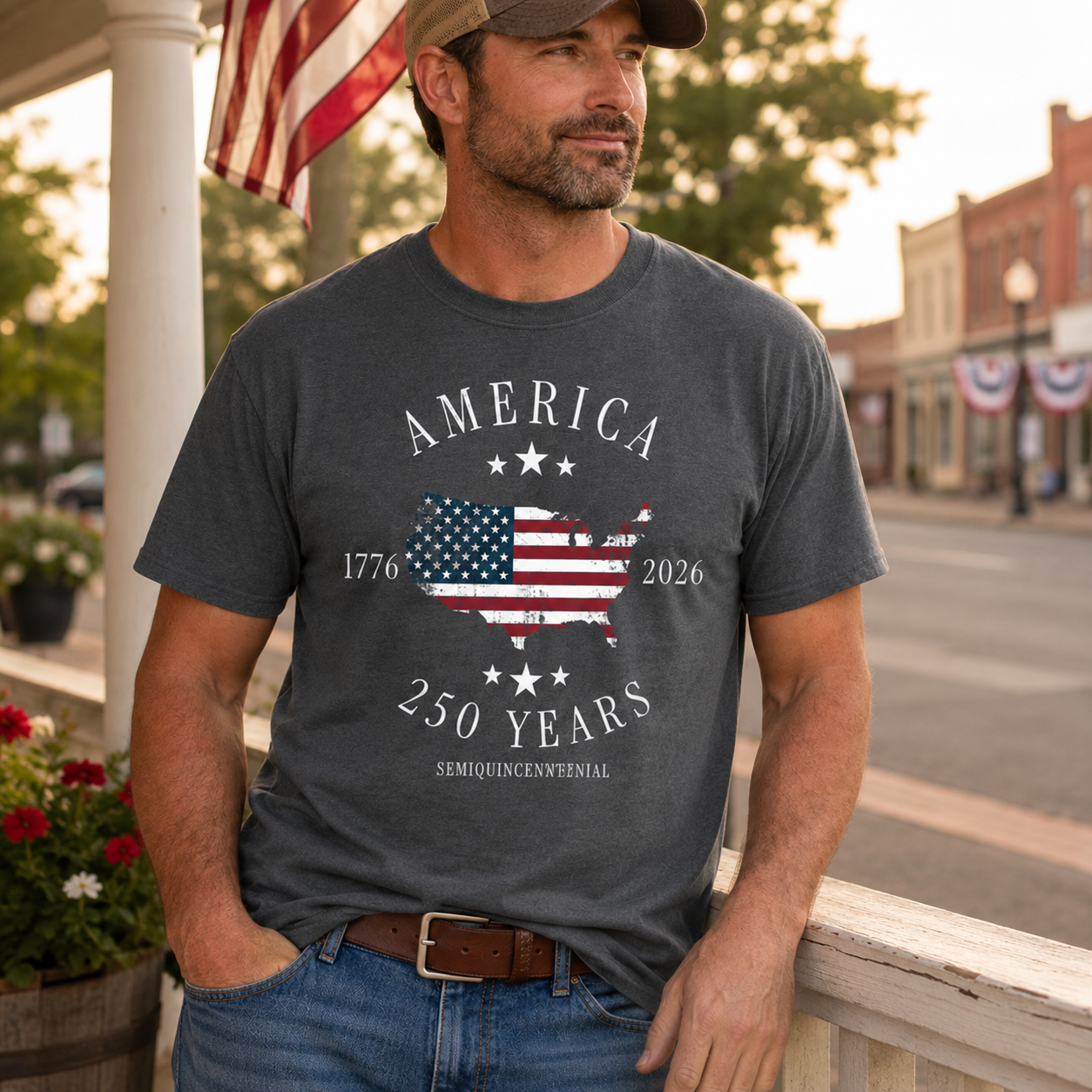 1776 2026 USA Map Shirt, 250 Years Patriotic Anniversary Tee