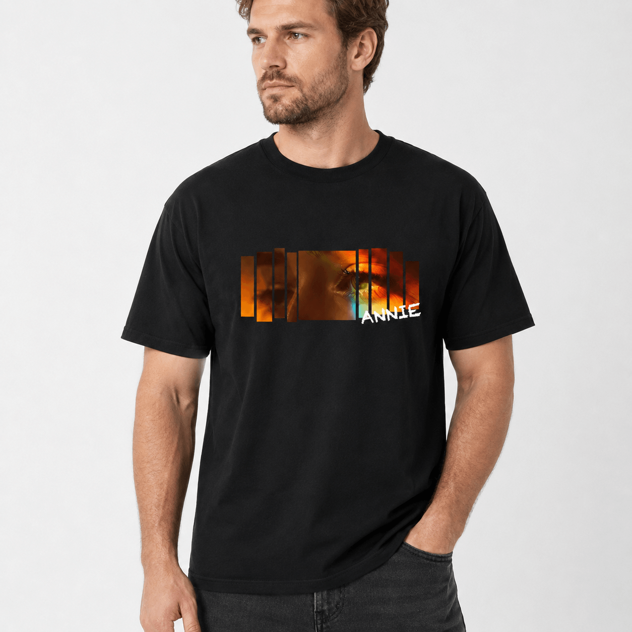 Custom Eyes Shirt, Personalized Girlfriend Eyes Tee, Romantic Photo Shirt Gift for Her