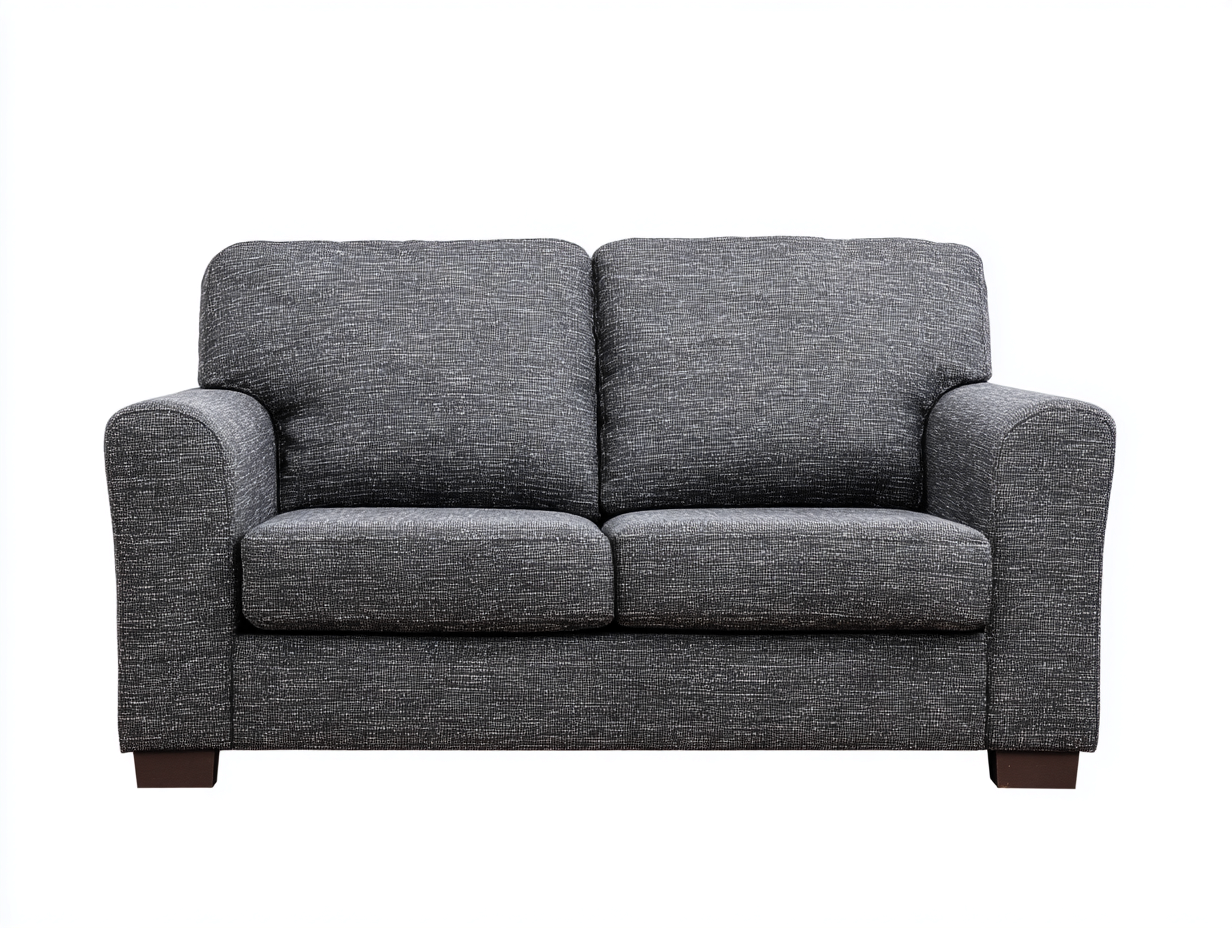 Divano a due posti-tessuto-legno-180 x 93 x 80 cm-grigio-moderna-Domojahaus