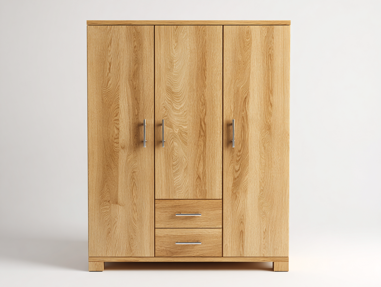 Armadio - Legno ingegnerizzato-Legno - 149x55x188 cm - Rovere miele - Stile moderno-Domojahaus