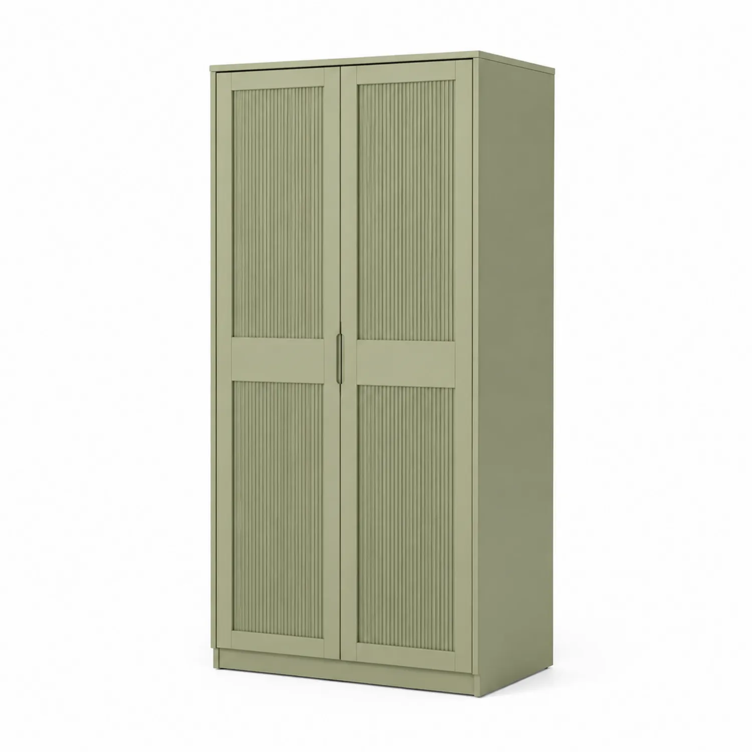 Armoire à deux portes en métal Vert clair 180x90x50 cm-urbanglowchic