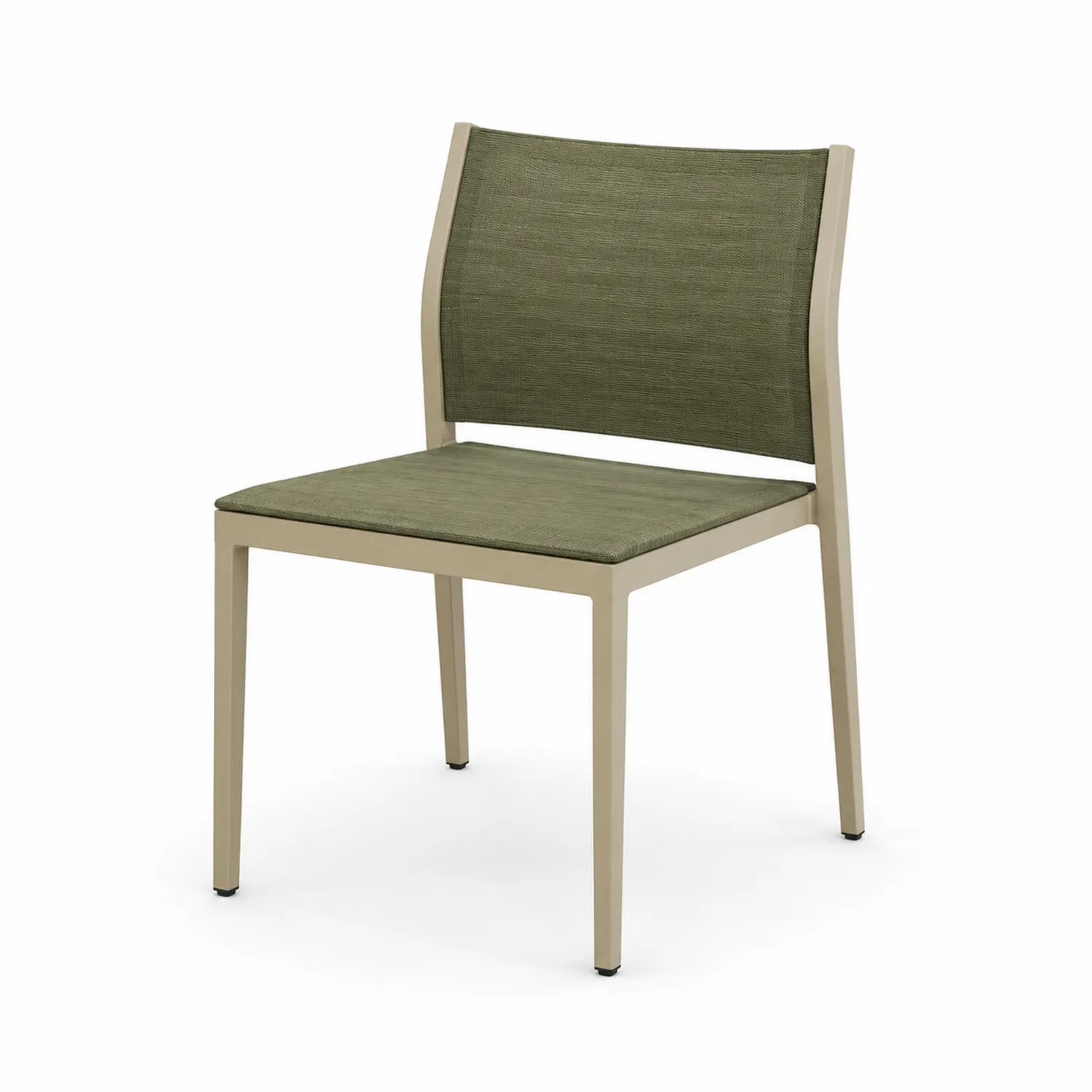 Chaise en aluminium et tissu polyester Vert 45x55x85 cm-urbanglowchic