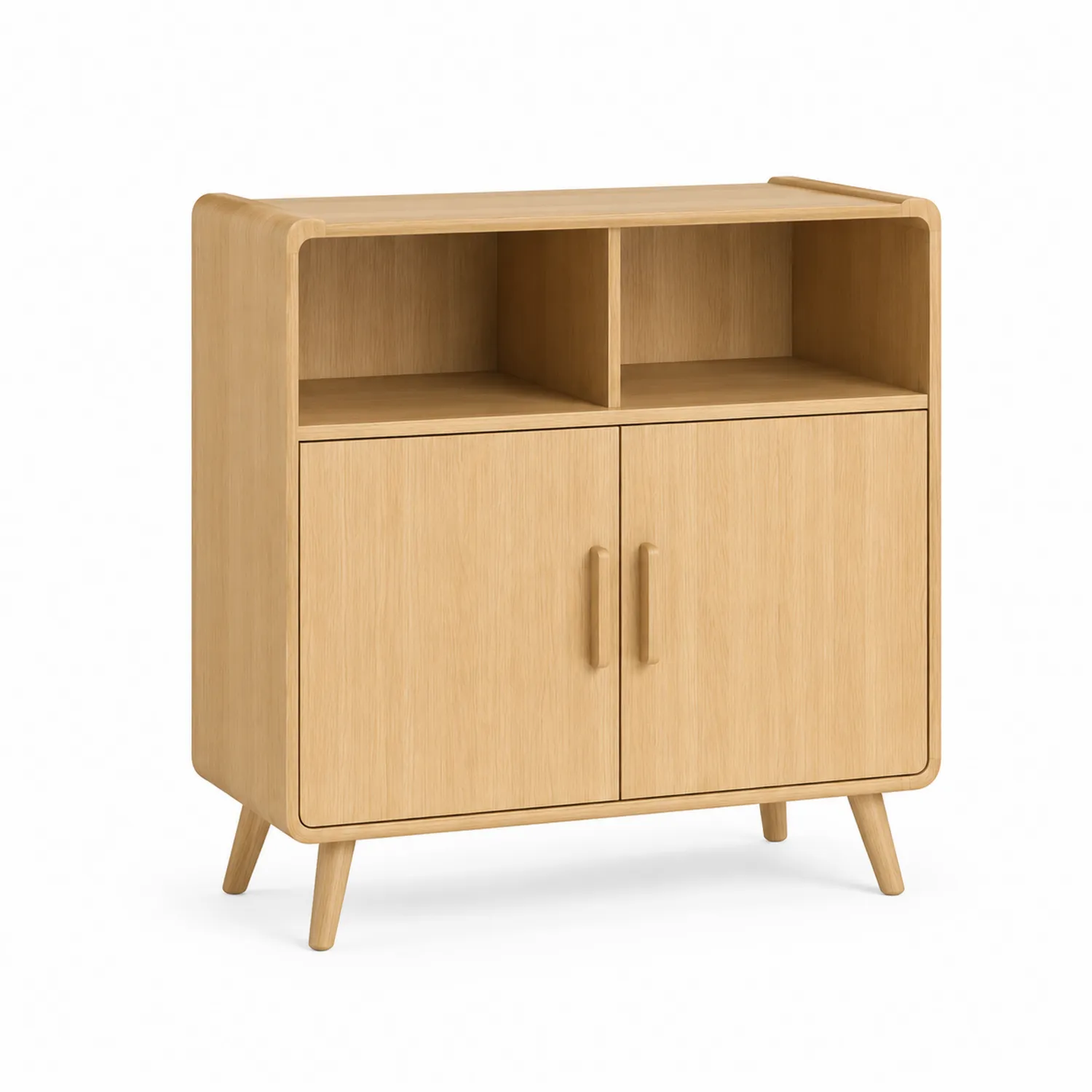 Buffet en bois avec étagères et portes-urbanglowchic