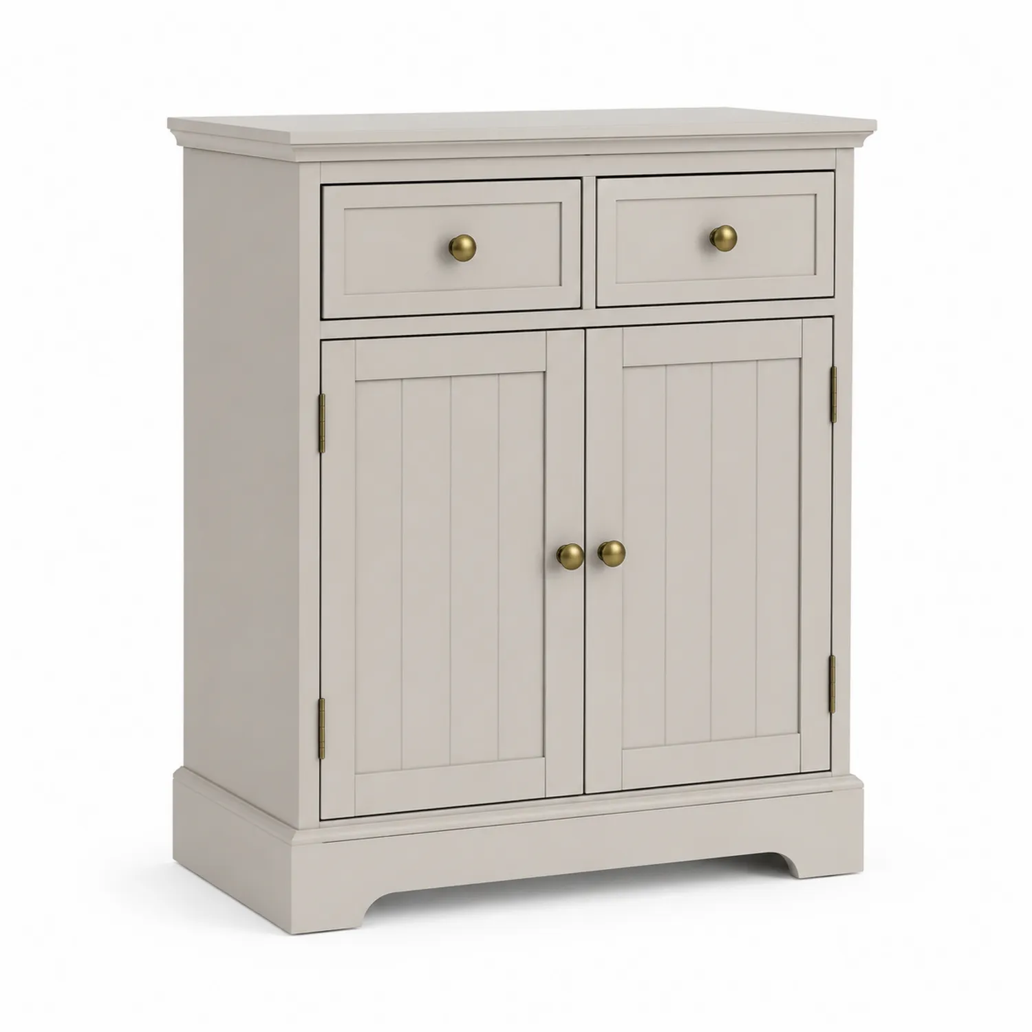 Buffet en bois MDF avec portes et tiroirs beige 80x35x105 cm-urbanglowchic