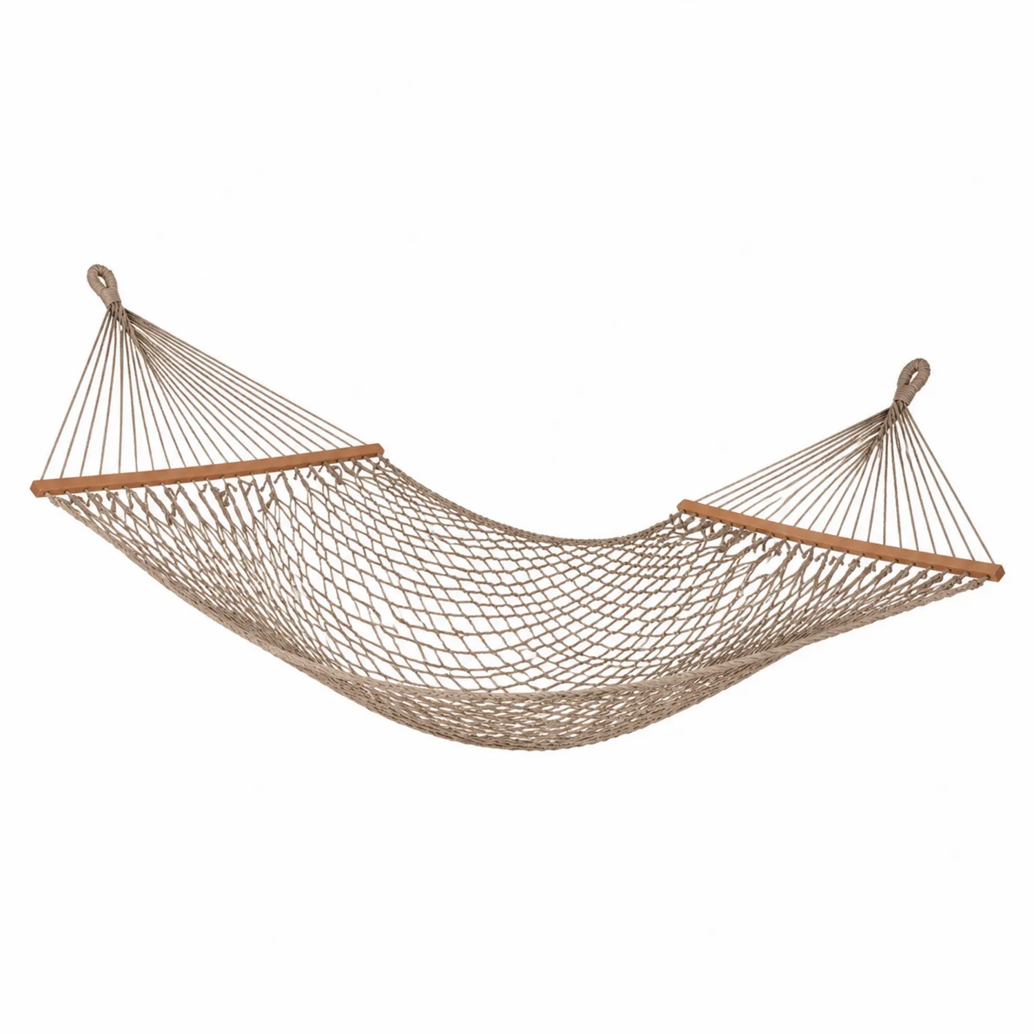 Hamac en corde coton et bois 200x150 cm