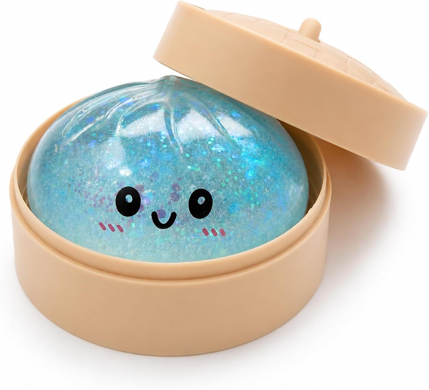 🔥 Glitter Dumpling Squishy – Cute Stress Relief Desk Toy