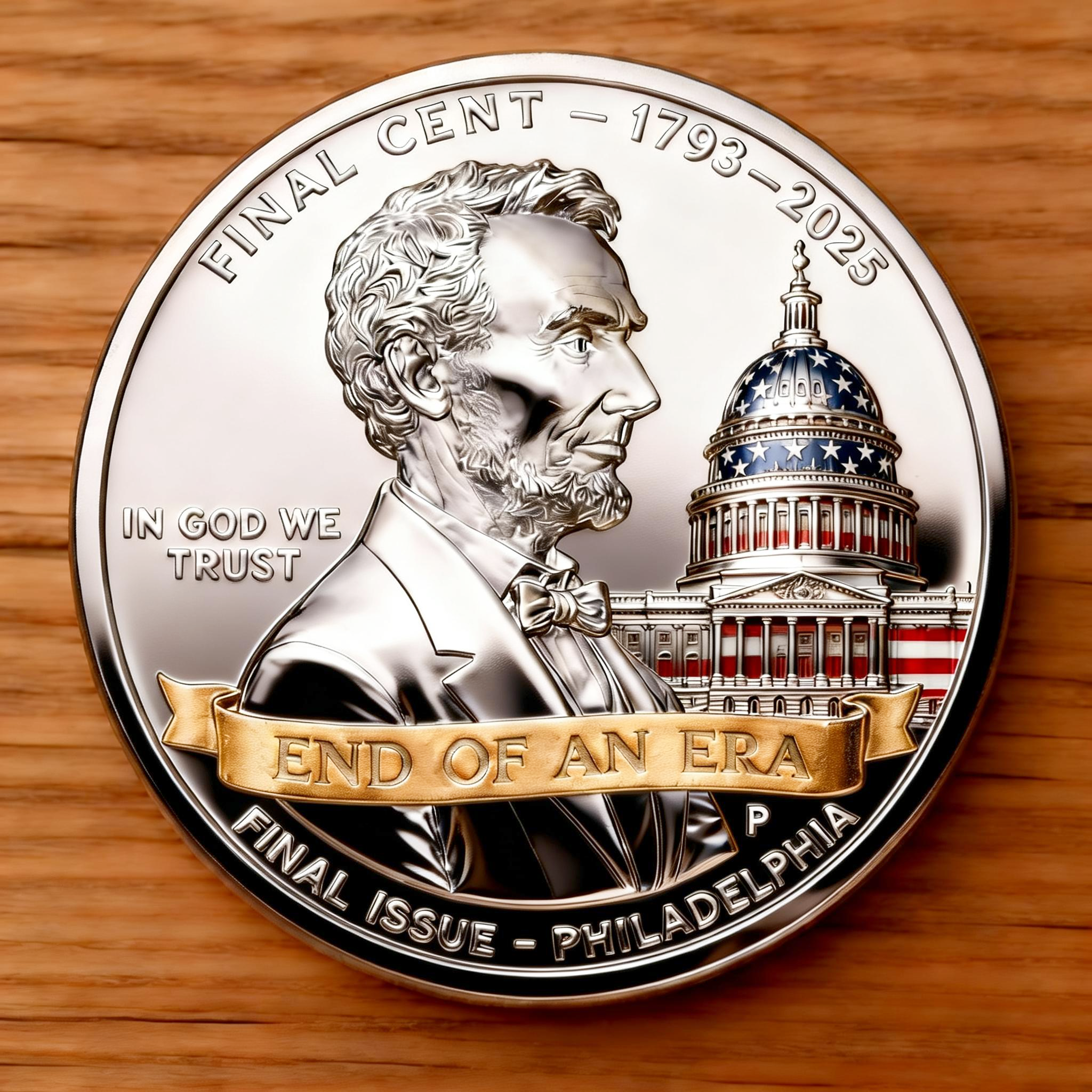 New Year 60% OFF-THE FINAL CENT 1793–2025 · END OF AN ERA