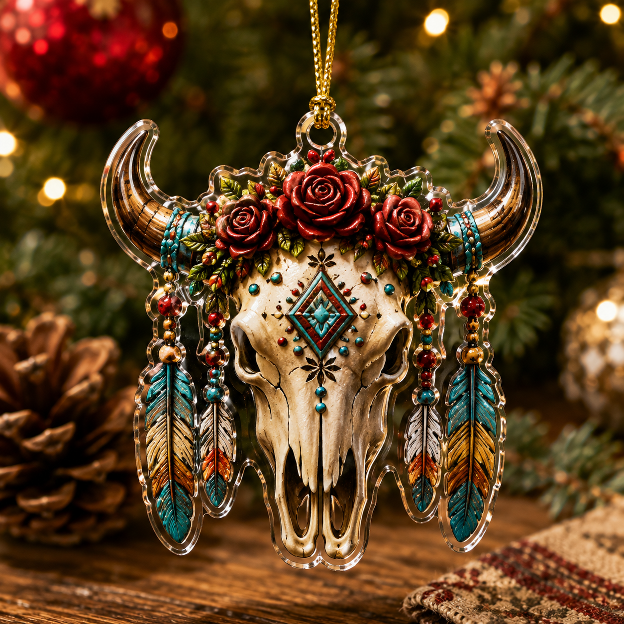 2027 Western Skull Advent Calendar – 24 Days of Unique Cowboy Christmas Ornaments