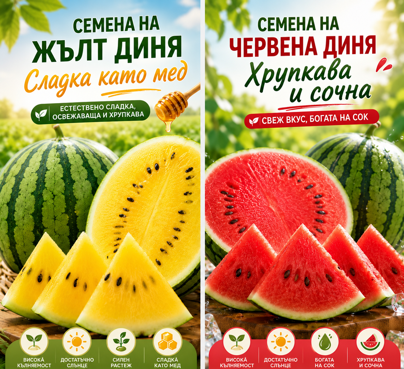 Семена от бонсай пъпеш 🍉Lazy Plant Семена от пъпеш(50 таблетки/опаковка)