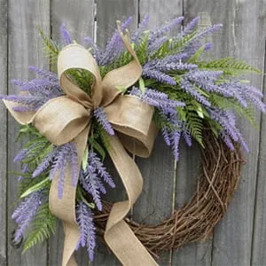 Flores artificiais de lavanda para exterior