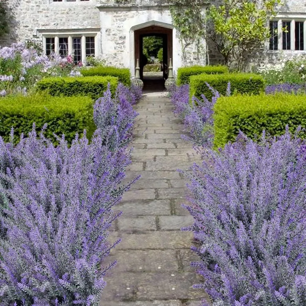 Flores artificiais de lavanda para exterior