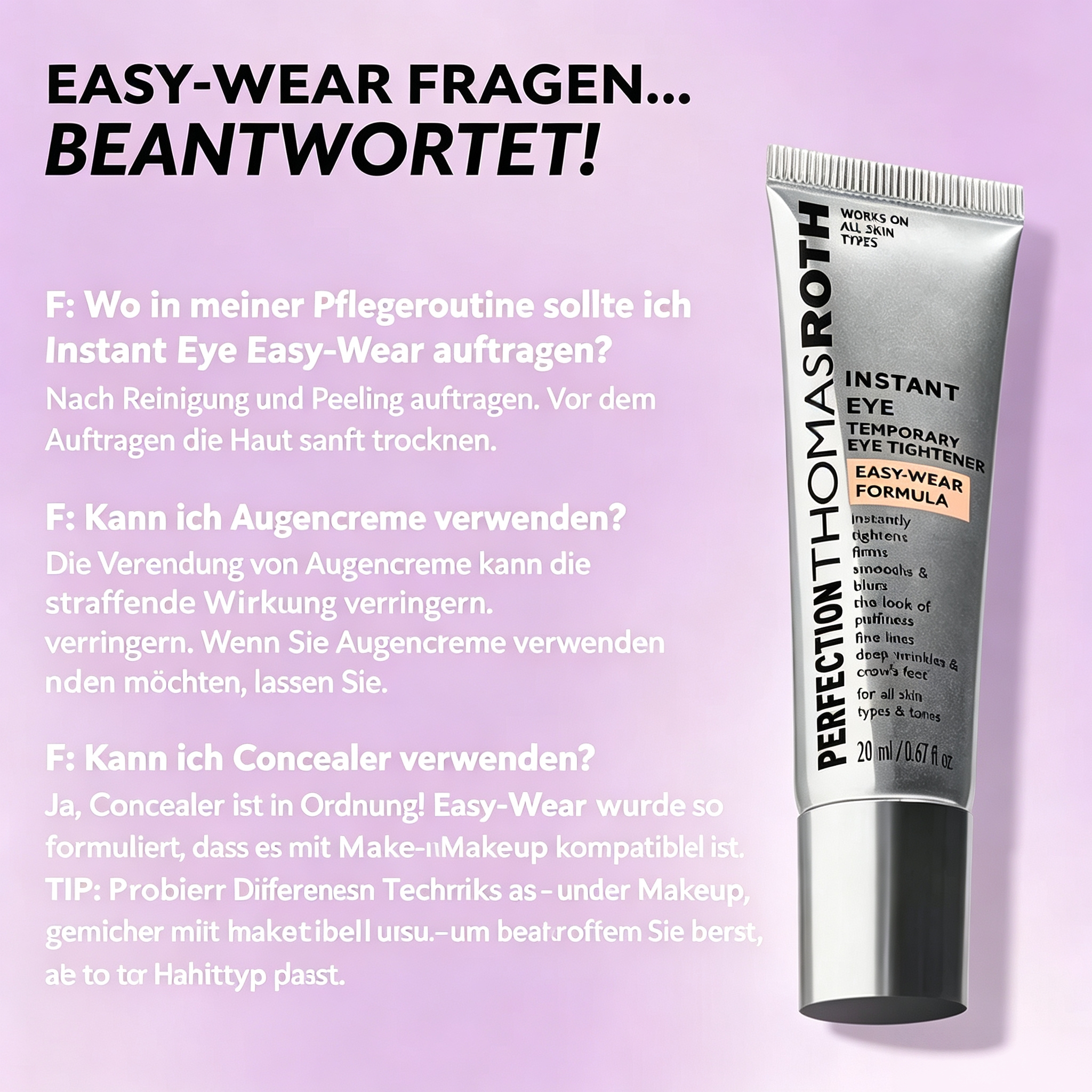🔥Letzter Tag 50 % Rabatt – Instant FirmX Easy Wear Gesichtsstraffungscreme✨