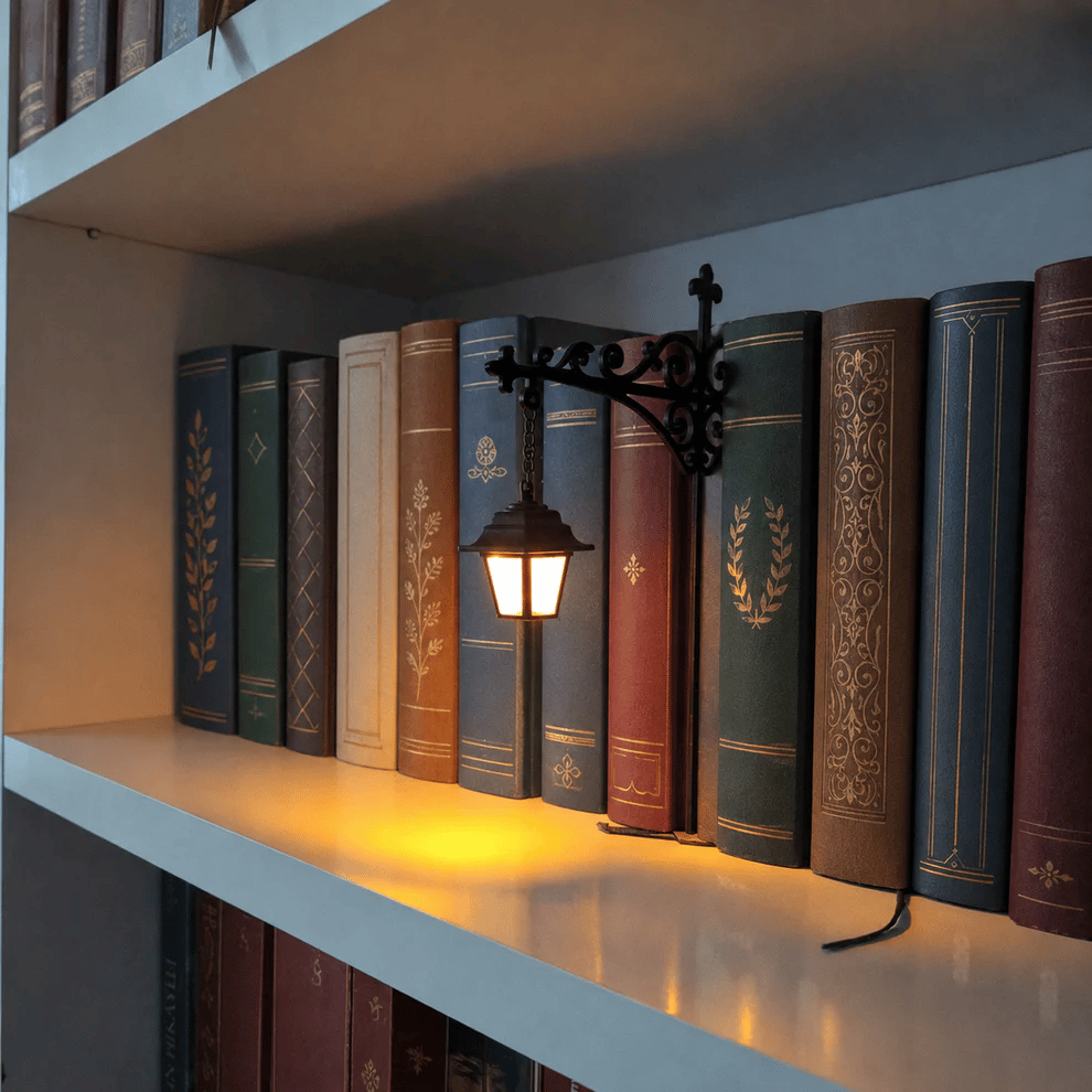 🎃🎃 Bibliothek Laterne – Dekorative Bücherregal Beleuchtung 
