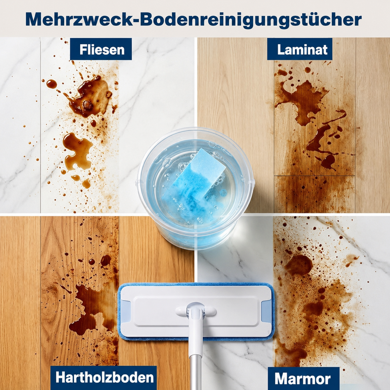 🔥Letzter Tag 50 % Rabatt- Multifunktionale Boden Reinigungstabletten💦