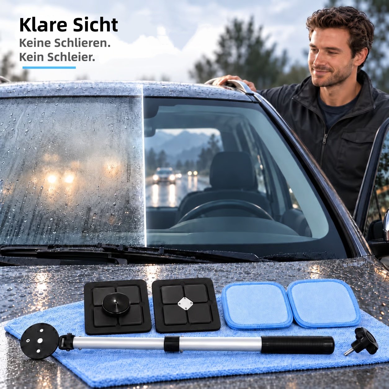 🚗Magnetischer Doppel-Scheibenreiniger für das Auto (KOSTENLOSER VERSAND)