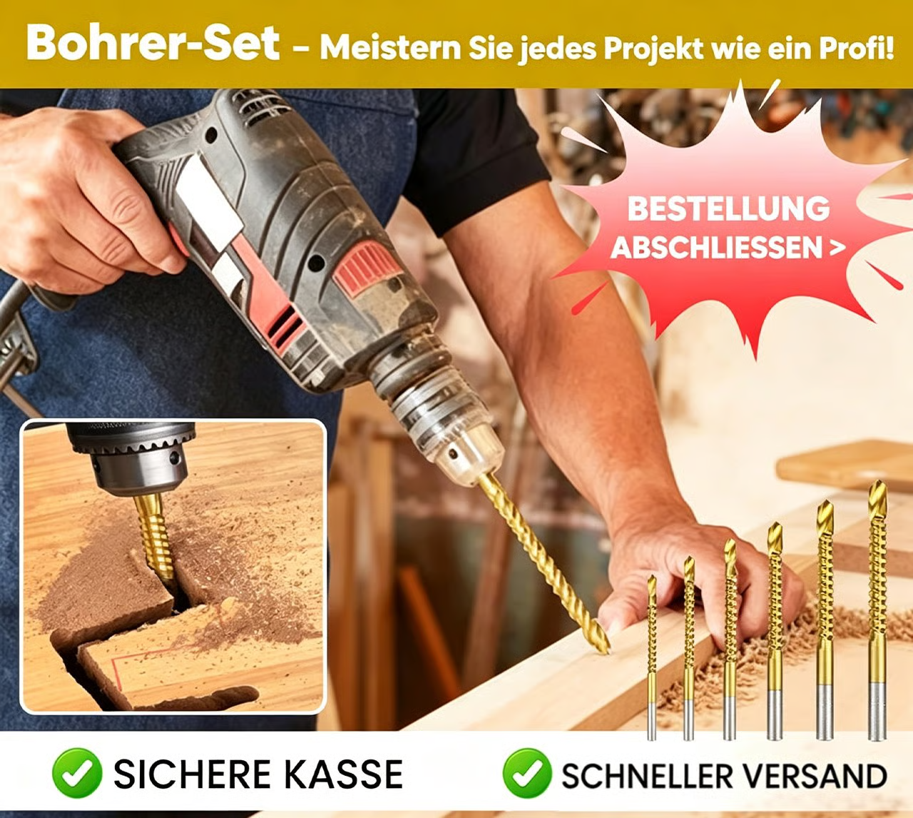 🔥Twist Drill Bit Set – Bohrerset (6-teilig)