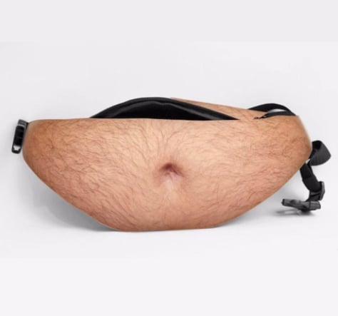 🔥Heißer Verkauf 💥Lustige Bauchtasche – Realistische Bauchtasche als Gag