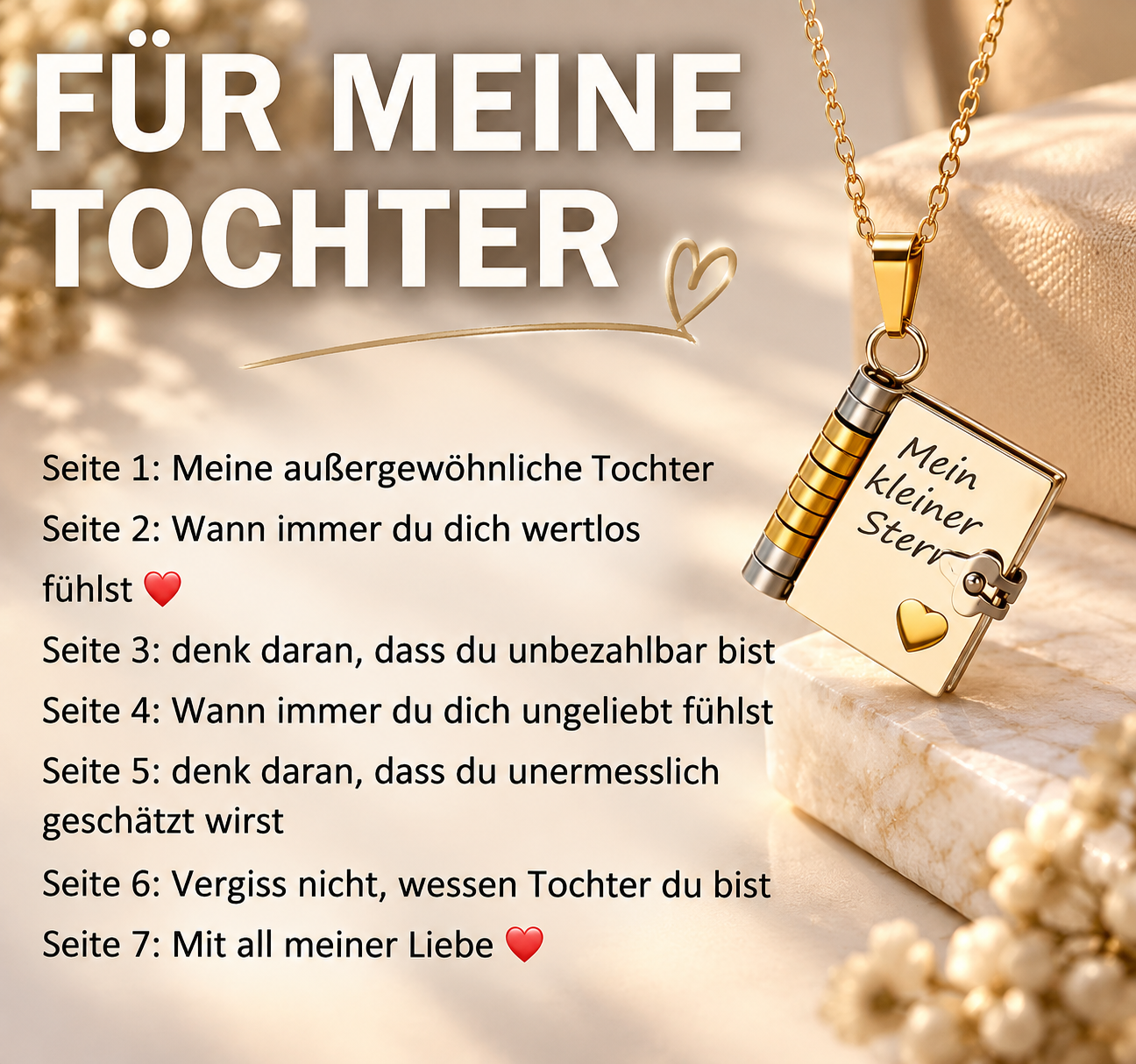 💗Stern-Anhänger 𝐢𝐦 Buchformat 