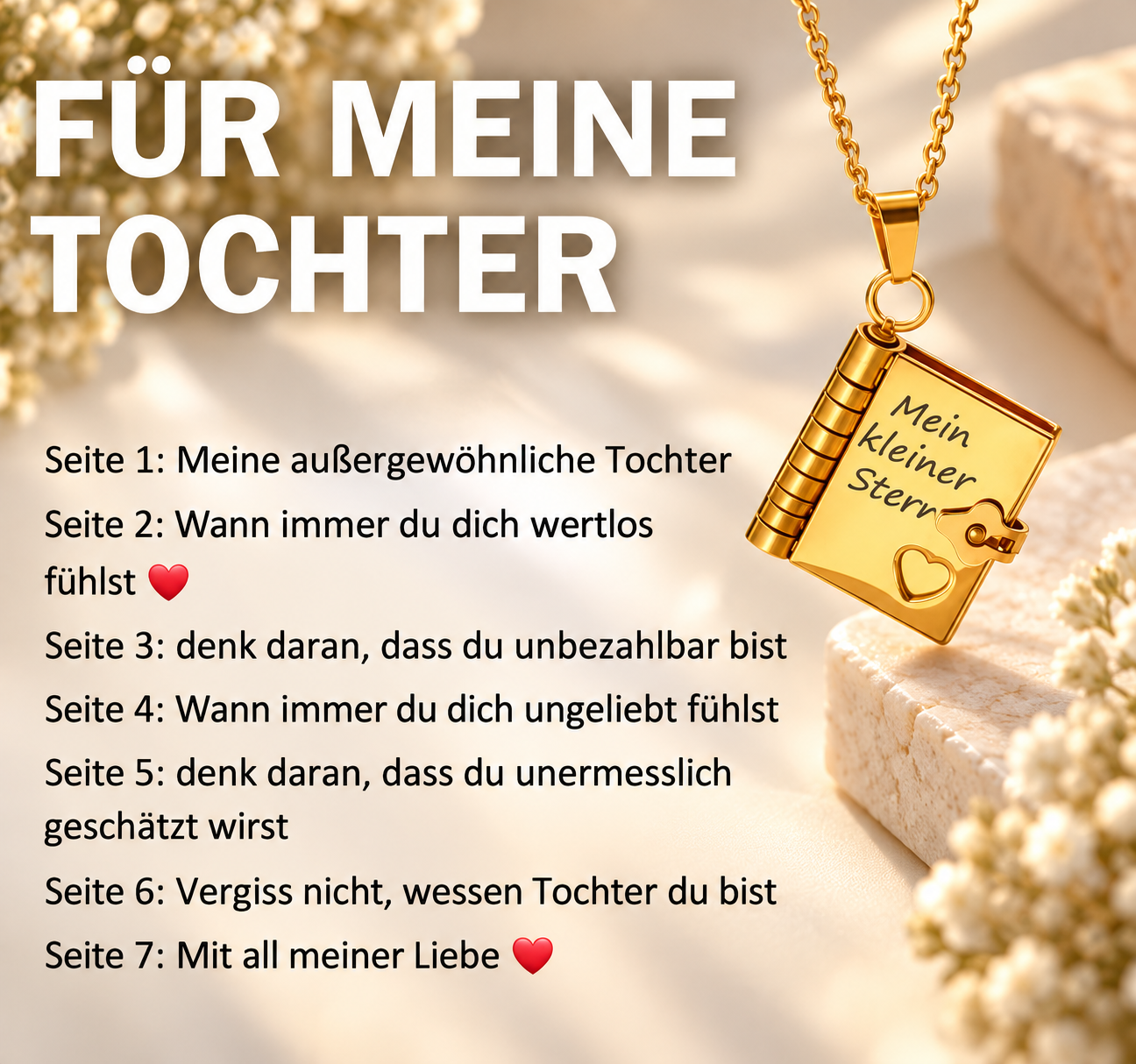 💗Stern-Anhänger 𝐢𝐦 Buchformat 