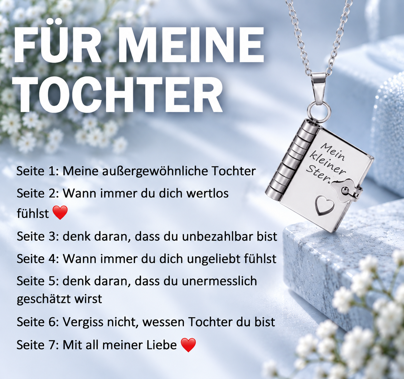 💗Stern-Anhänger 𝐢𝐦 Buchformat 