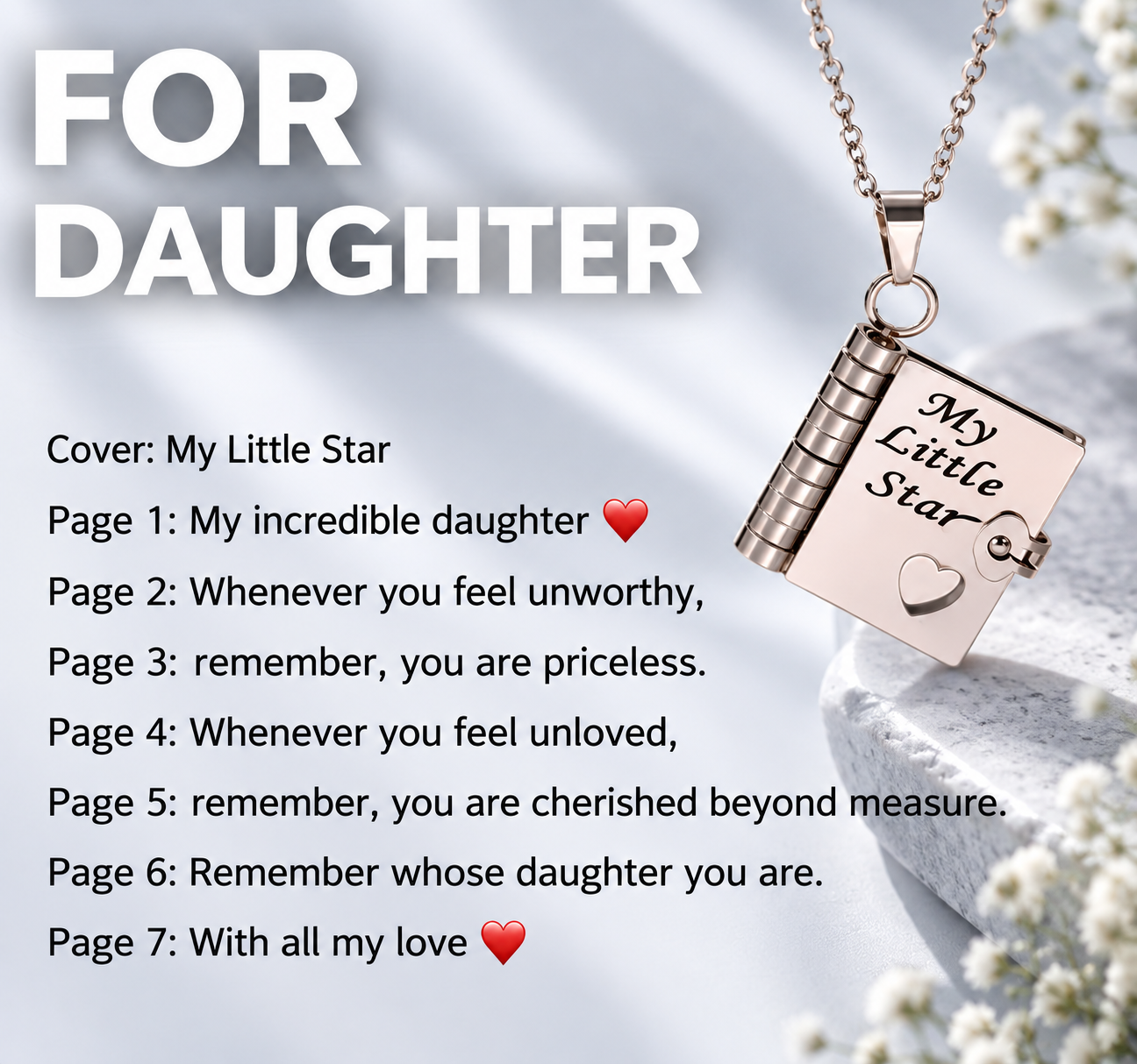 💗Stern-Anhänger 𝐢𝐦 Buchformat 