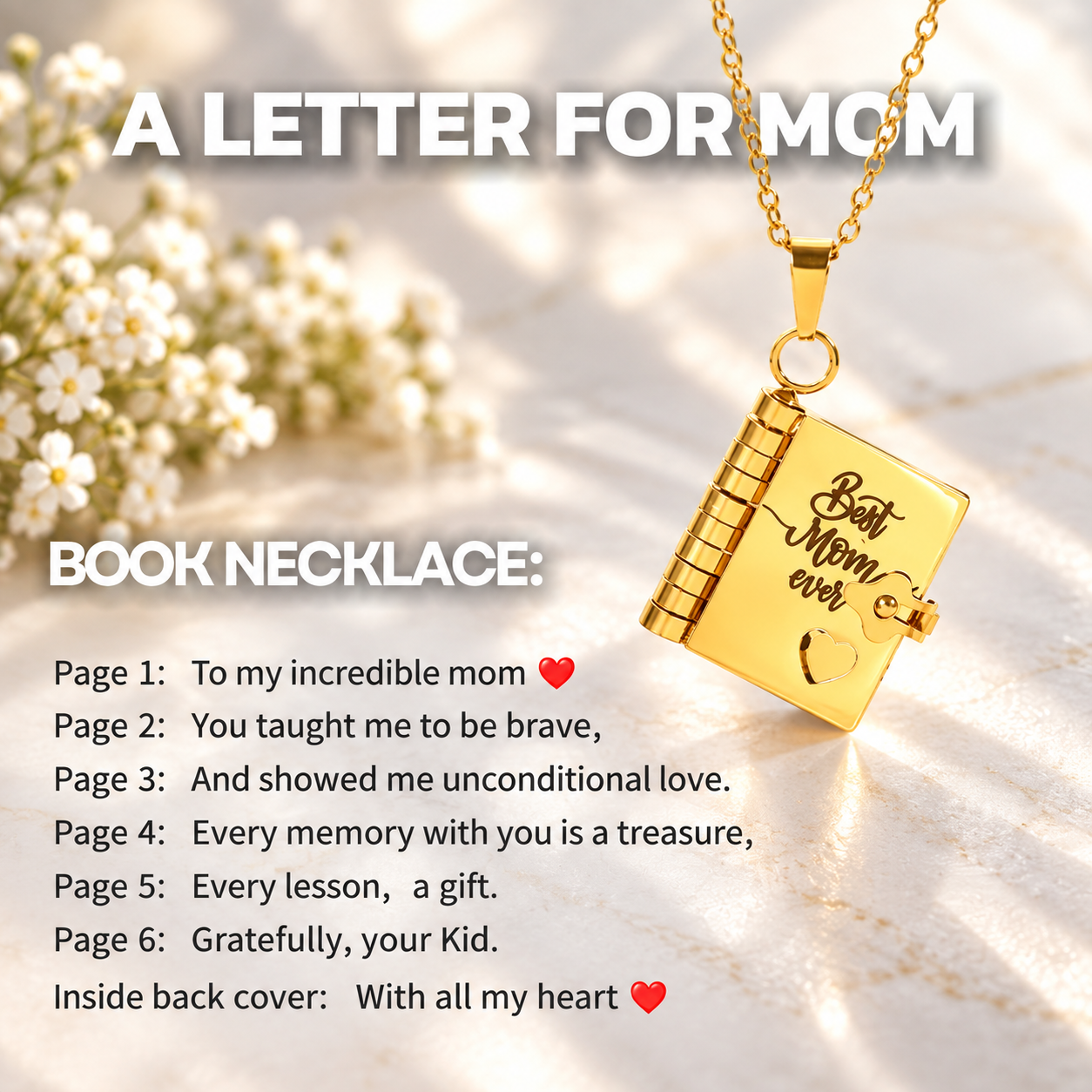 💗Stern-Anhänger 𝐢𝐦 Buchformat 🎁Geschenk für Familie & Liebste!