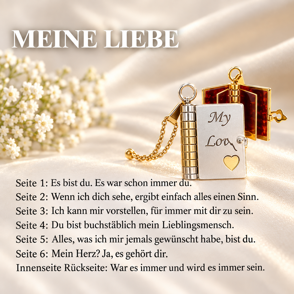 💗Stern-Anhänger 𝐢𝐦 Buchformat 🎁Geschenk für Familie & Liebste!