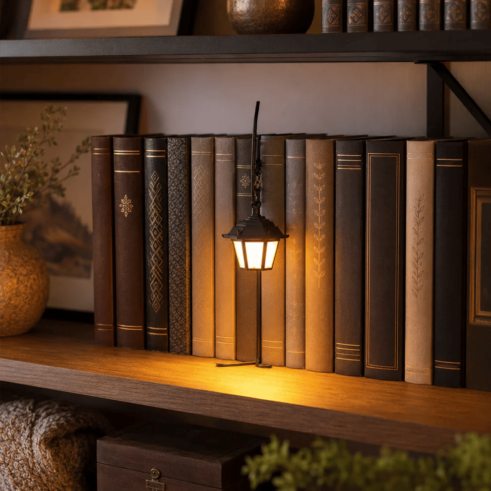 🎃🎃 Bibliothek Laterne – Dekorative Bücherregal Beleuchtung 