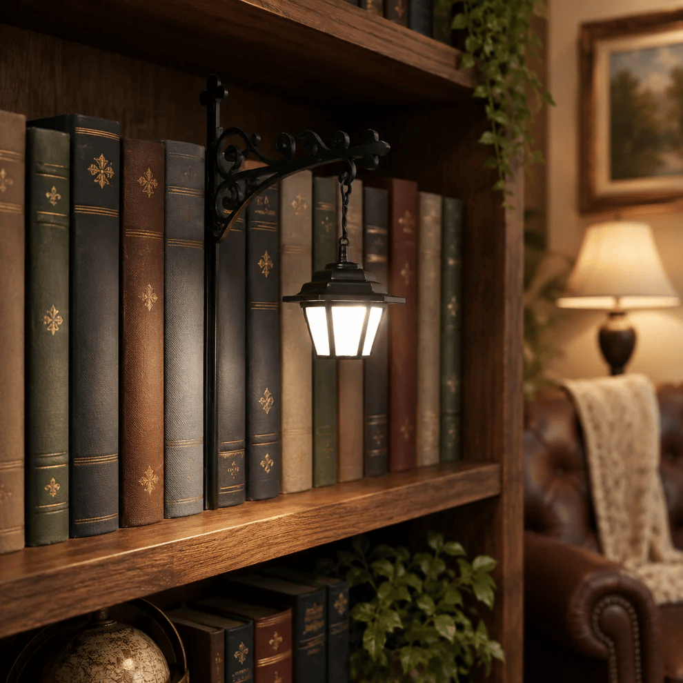 🎃🎃 Bibliothek Laterne – Dekorative Bücherregal Beleuchtung 