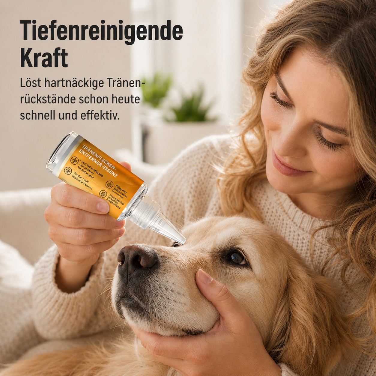 🔥Sanfte Essenz zur Entfernung von Tränenflecken bei Haustieren🐱🐶 – Pflegende Tropfen