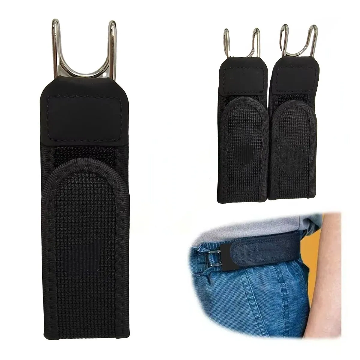 🔥Letzter Tag 50% Rabatt – Taktischer Metallhaken-Gürtel mit elastischem Band (Unisex)
