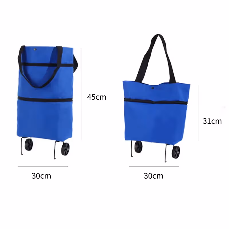 🔥Letzter Tag 50 % Rabatt- Faltbarer 2-in-1-Einkaufswagen 🛍️🛒