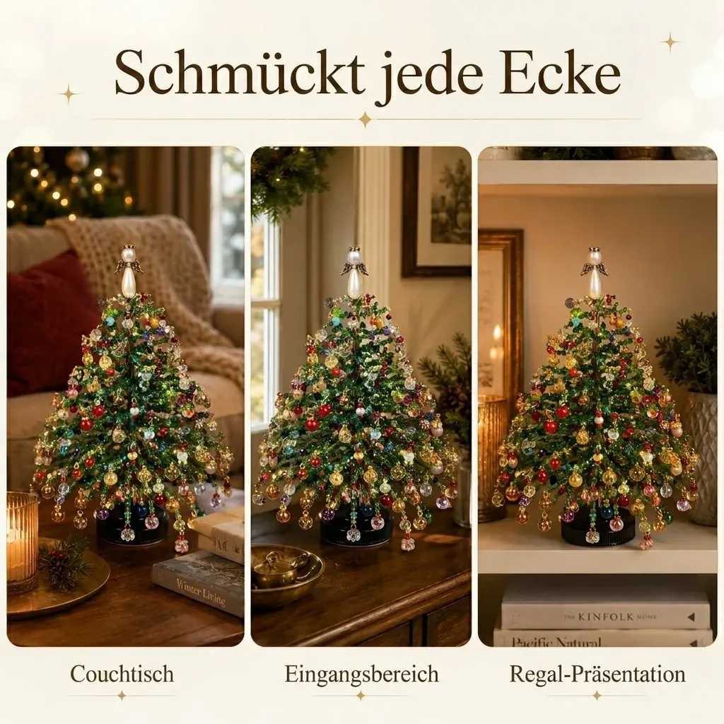 🎄✨DIY-Perlen-Weihnachtsbaum-Schmuck-Bastelset– 🎅Gestalte deine eigene funkelnde Weihnachtsdekoration