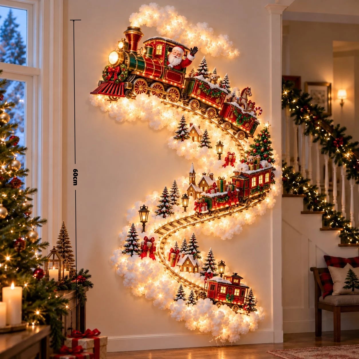 ✨Weihnachtszauber-Wandbeleuchtung – Ein Hauch von Weihnachtsmagie direkt an Ihrer Wand✨kostenlosen Versand!
