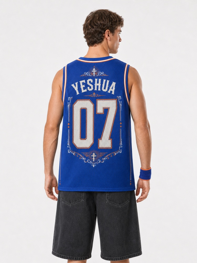 Ornate Relic Graphic Mesh Jersey Tank Top