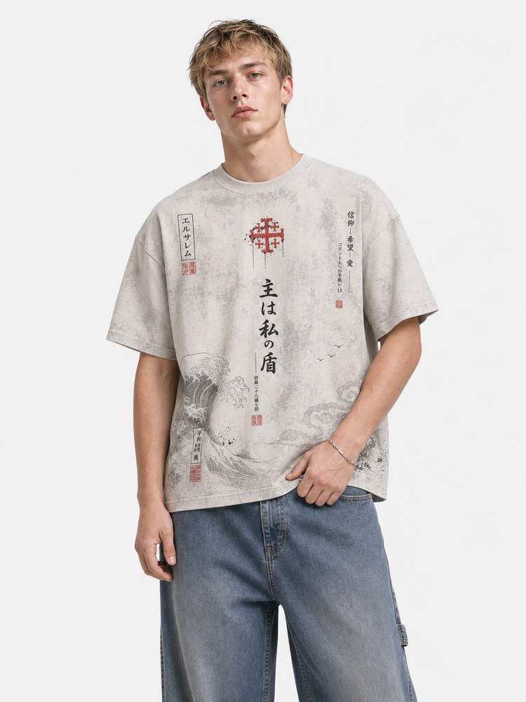 Red Knight Eco Oversized Graphic Tees · GRS Certified
