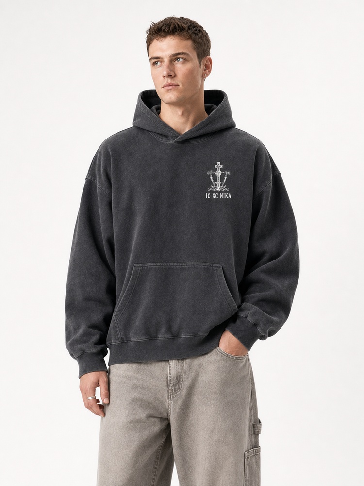 Victory Emblem Vintage Washed Hoodie
