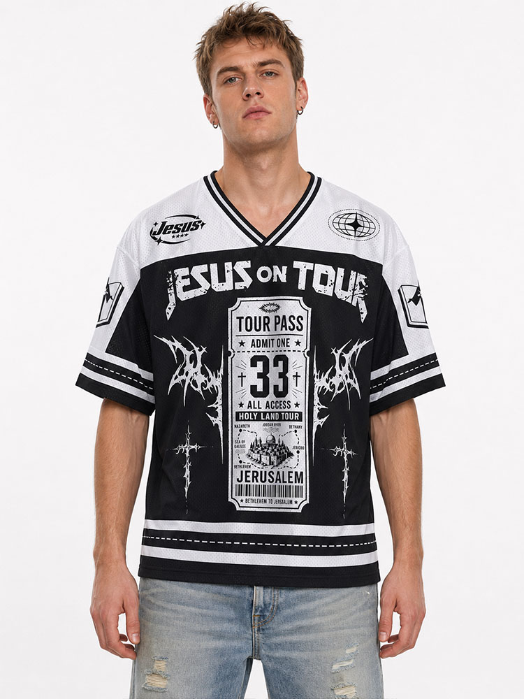 Tour List Graphic Mesh Jersey